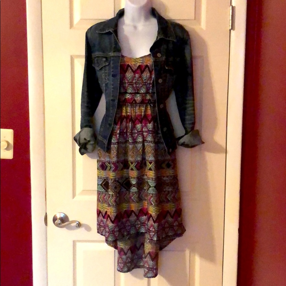 Asymmetrical boho dress